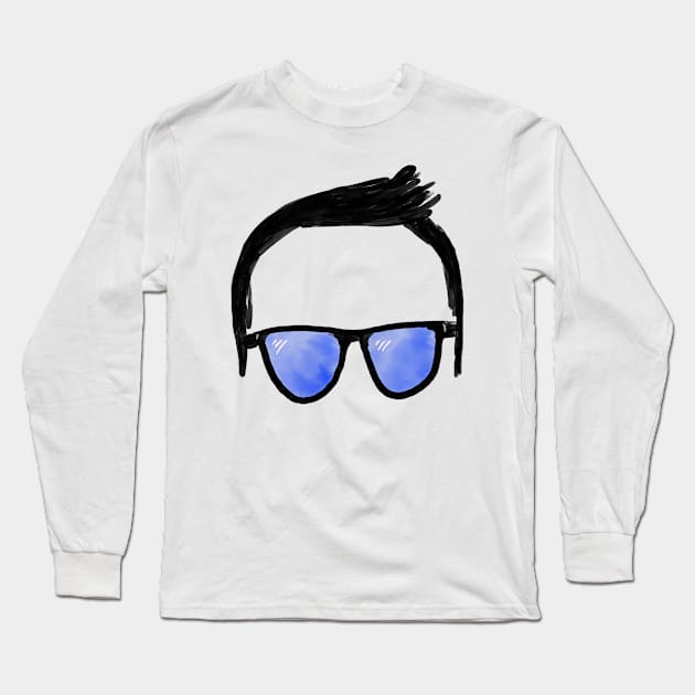 Sunglasses Guy Long Sleeve T-Shirt by amycoleman